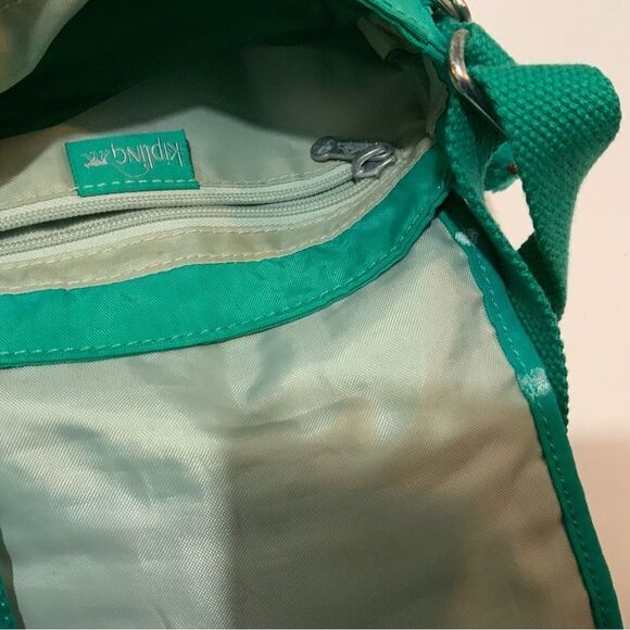 Kipling mini crossbody green flap - Picture 7 of 8